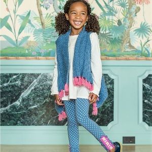 Matilda Jane Girls Blue x White Polka Dots Legging